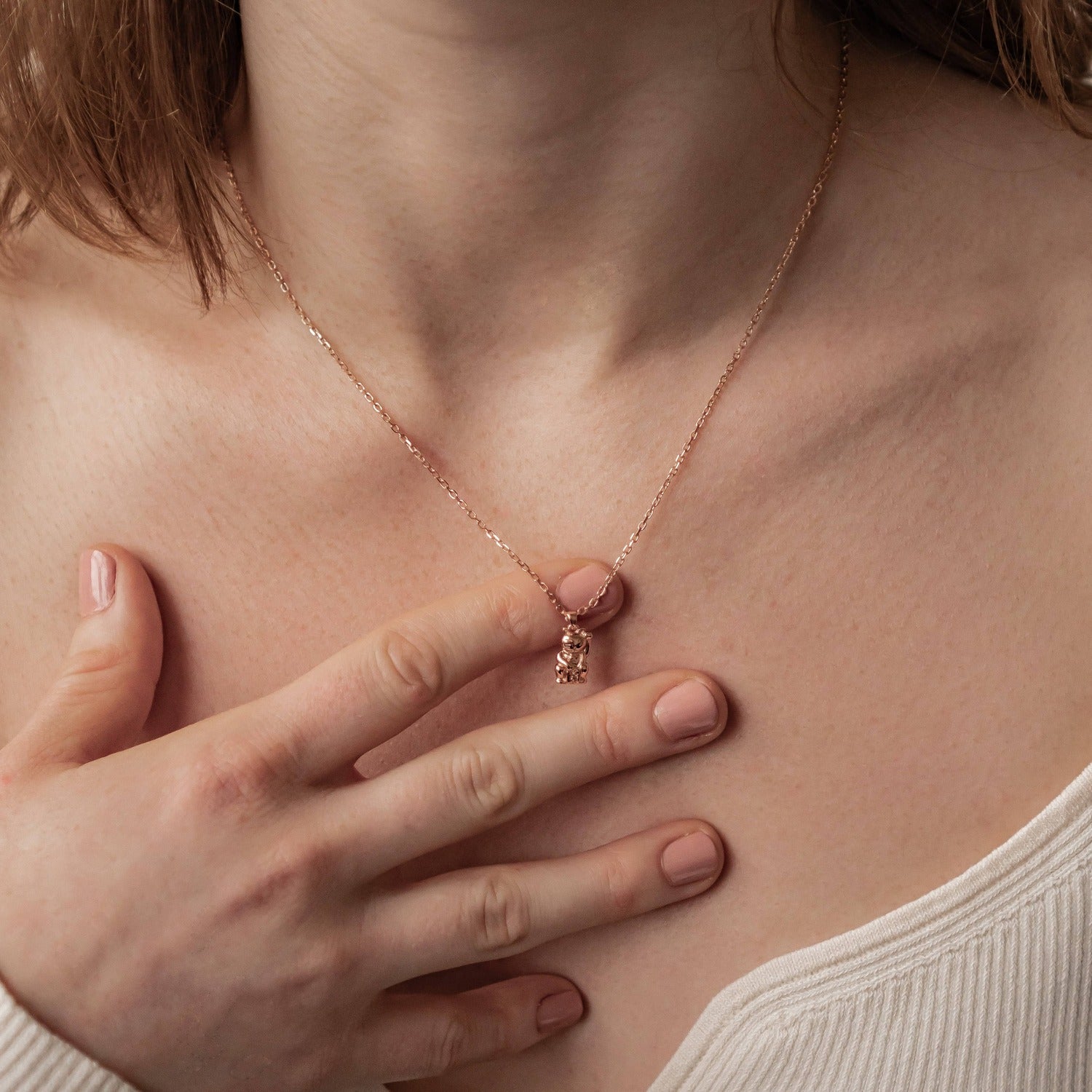 Collier Pendentif Lucky Chat Sterling Argent